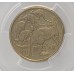 AUSTRALIA 2000 . ONE 1 DOLLAR COIN . ERROR . MULE . STRUCK ON TEN 10 CENTS